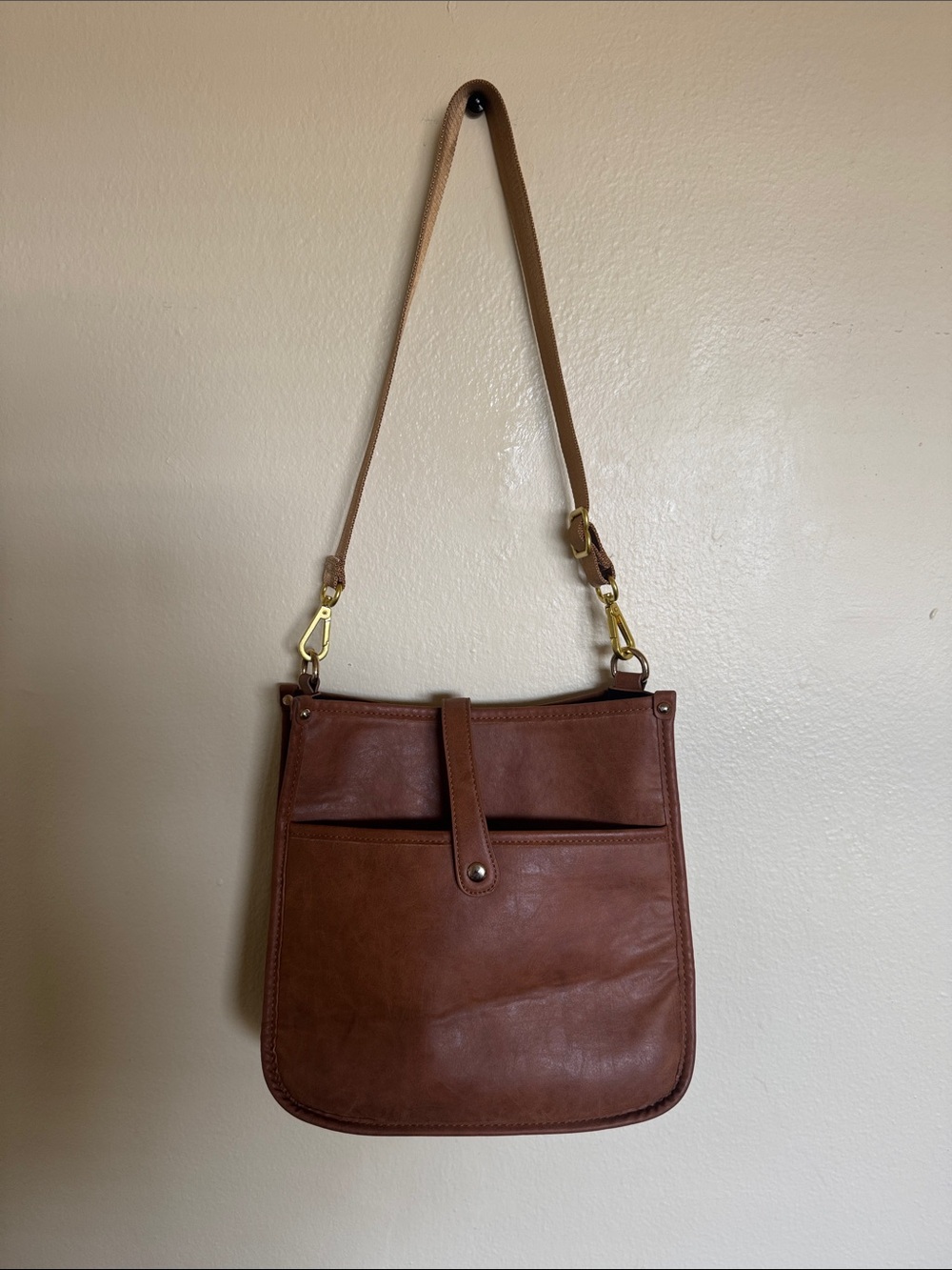 Brown Leather Crossbody Bag - Classic Women's Shoulder Bag